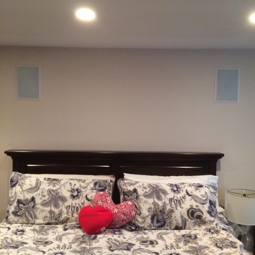 Master Bedroom Polk Audio Surround Sound Speakers 