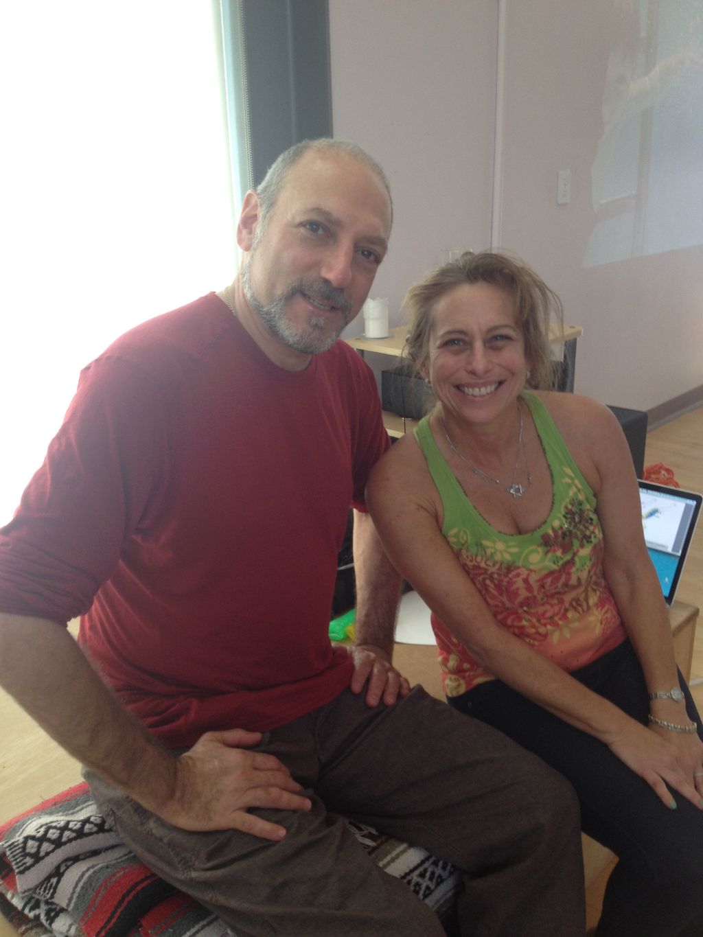 With my anatomy teacher Lesley Kamanoff