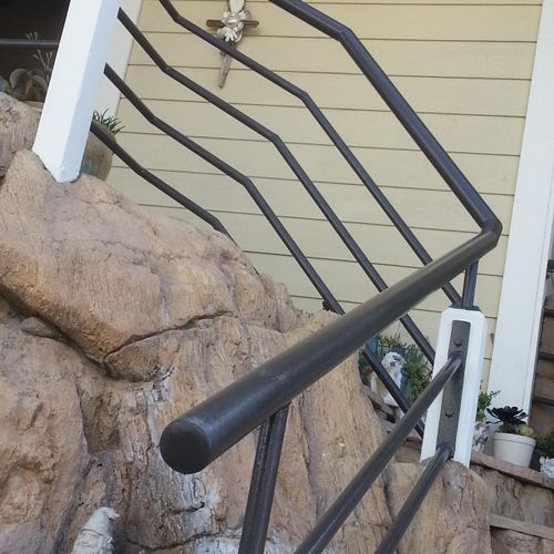 Recent steel railing repaint at house i maintain i