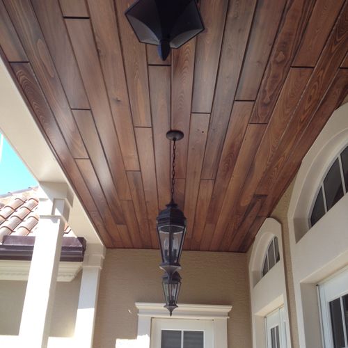 Pre-Finished Cypress Tongue & Groove Ceiling/