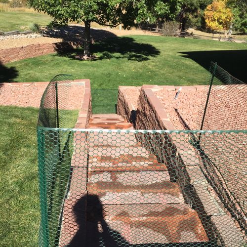 Stone stairway we did for a client in Parker, CO. 