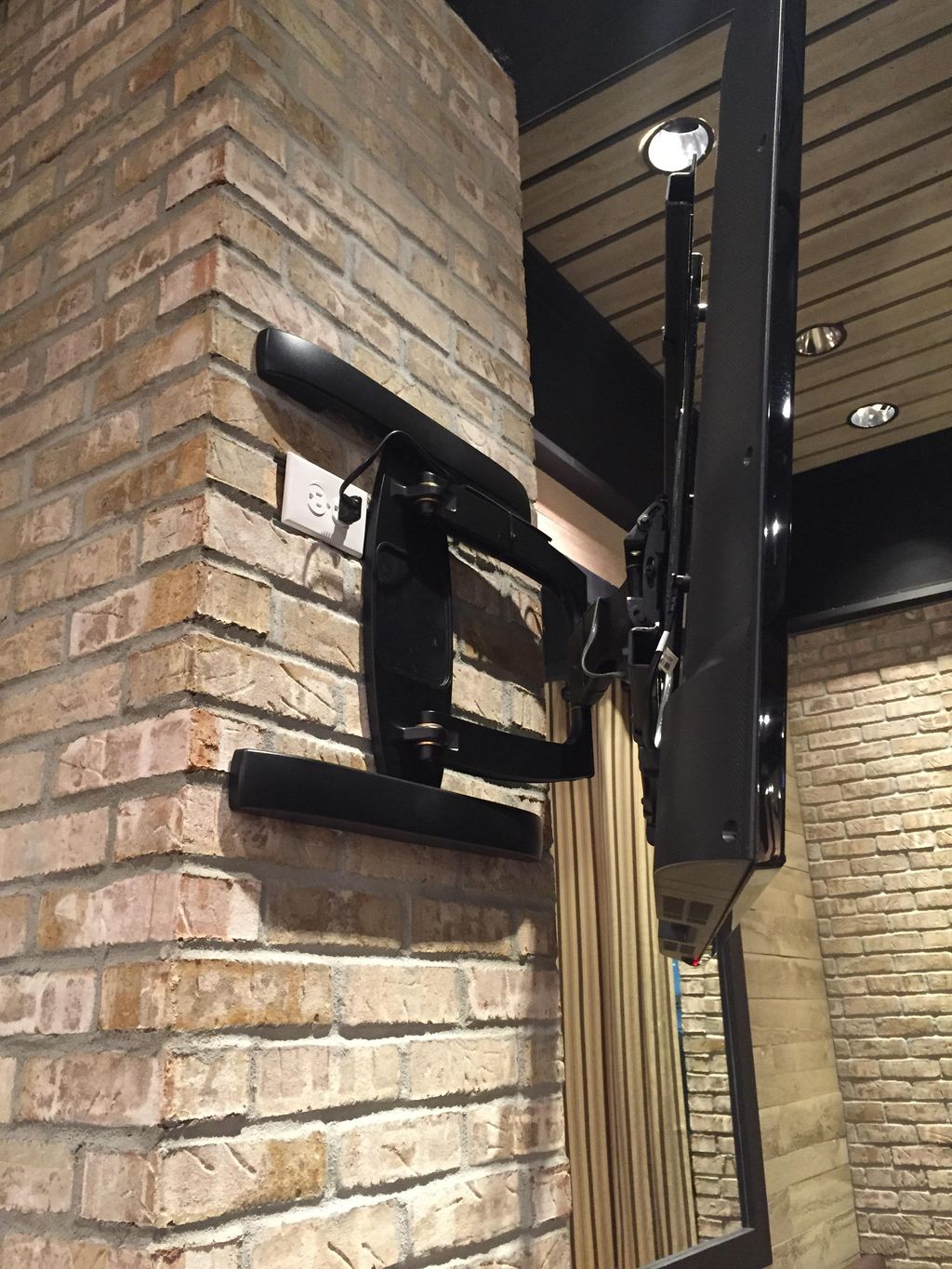 TV Install at Burtons Grill