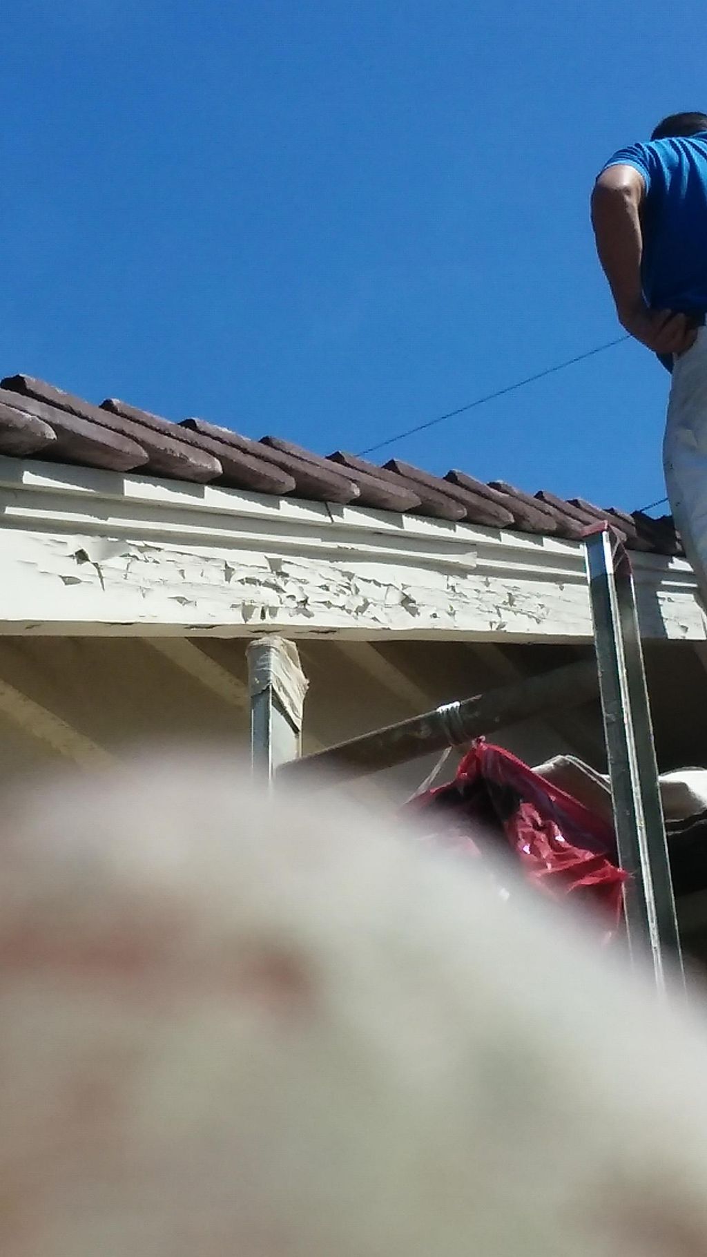 Scraping,sanding,patching and priming before paint