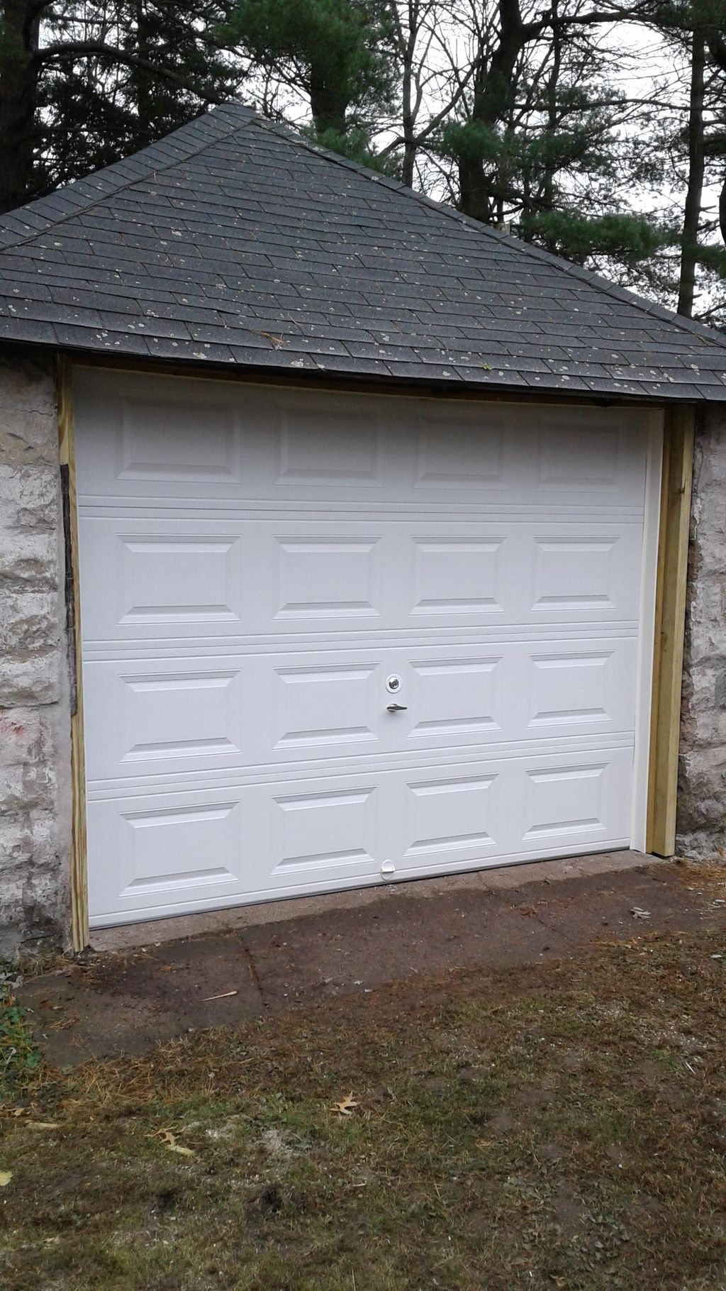 Re-framed and sealed up, this client's turn of the