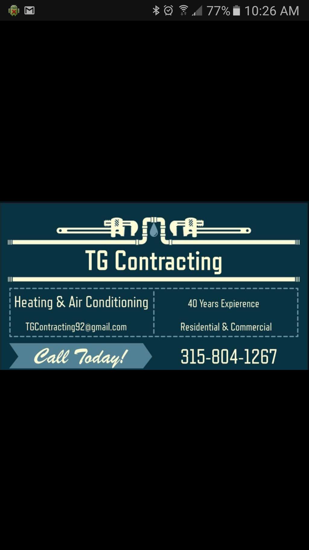 TG contracting Heating and Ac
