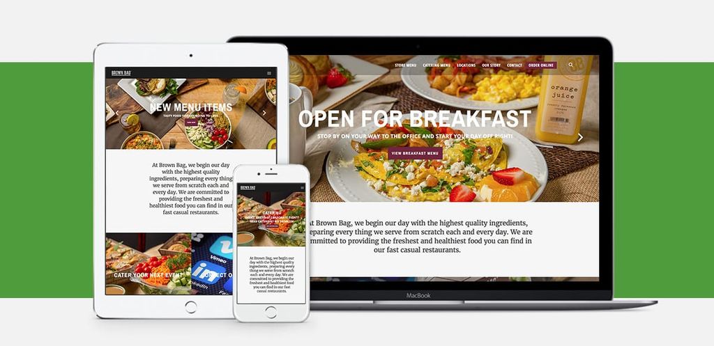 Responsive web design and development for brownbag