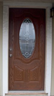 Fiberglass entry door