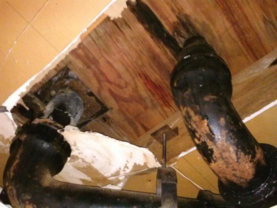 Repairs made to upstairs toilet drain