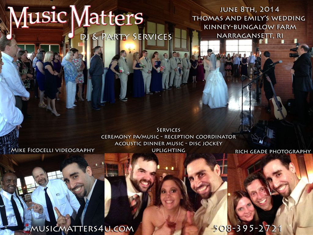 Ceremony
Cocktail Music
Acoustic Music for Dinner
