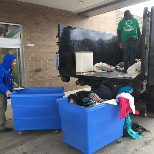 We donate reusable stuff to Goodwill resale stores
