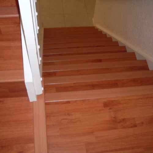 Engineered Flooring on Staircase