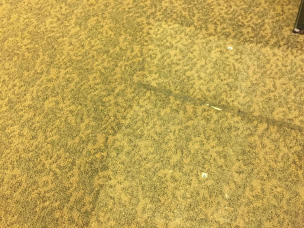 The strip nearly disappeared after we cleaned it. 