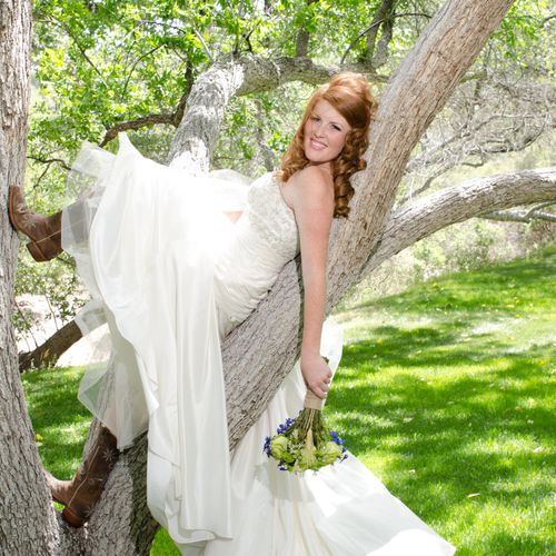 Bride in a tree