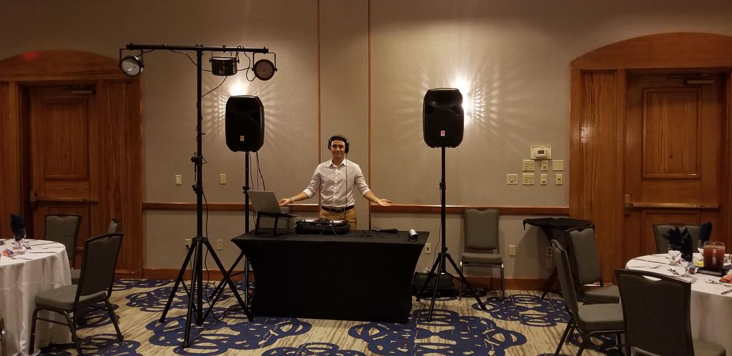 Full setup shown here and ready to play