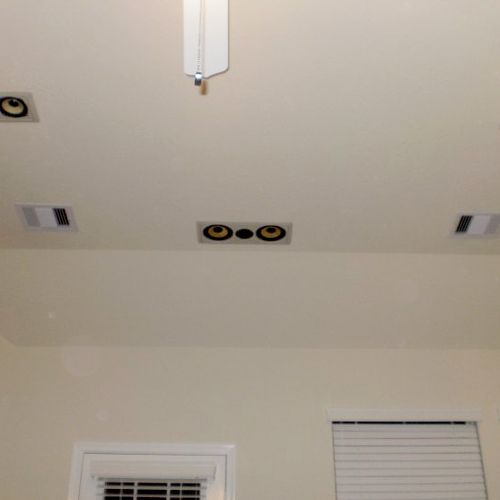 7.1 Surround with in-ceiling speaker