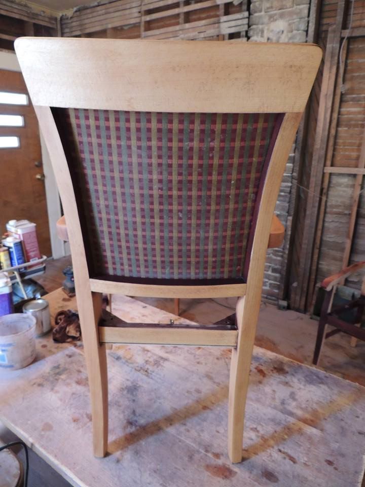 Here's a second group of dining room chairs, a lit