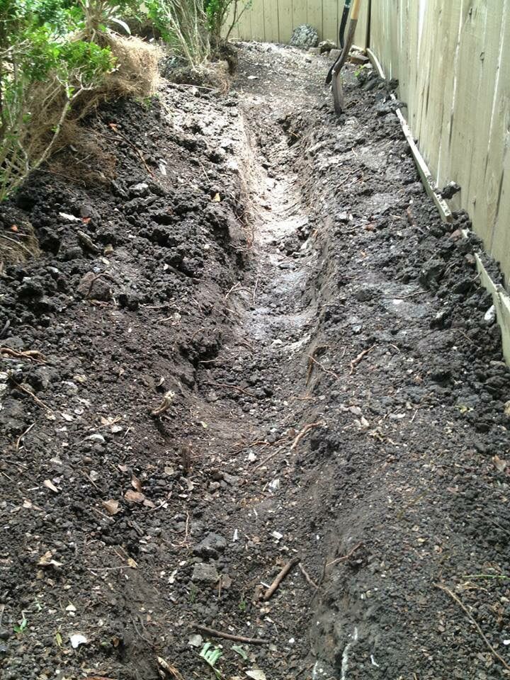 digging to plant a new garden