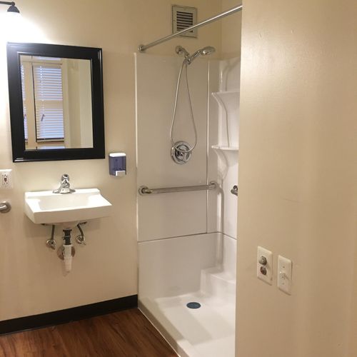 Commercial project - complete remodel of 4 bathroo