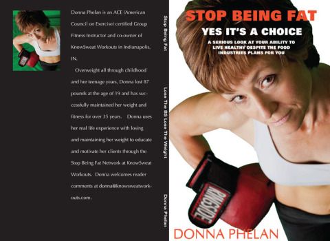 Book cover I designed for a fitness instructor.