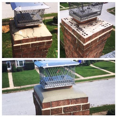 Chimney crown replaced!