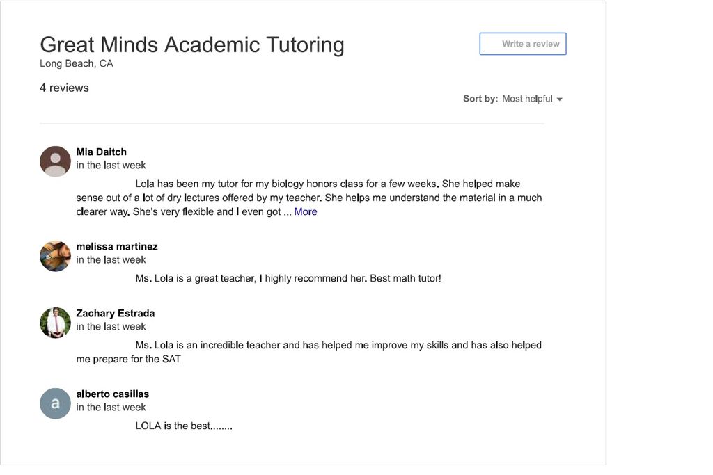 math tutor reviews, biology tutor reviews
