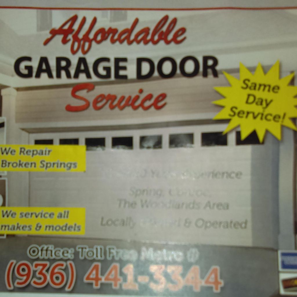 Affordable garage door service