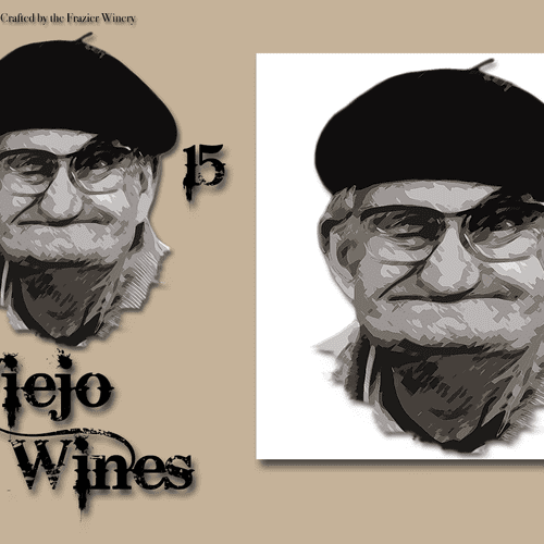 The "Viejo Wines" Label was designed and crafted u