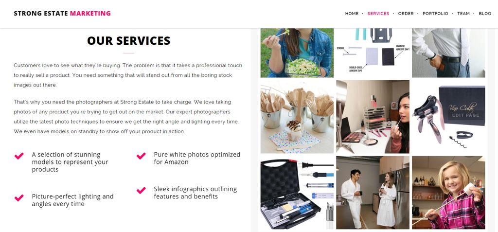 We'll add personality to your website with colors,