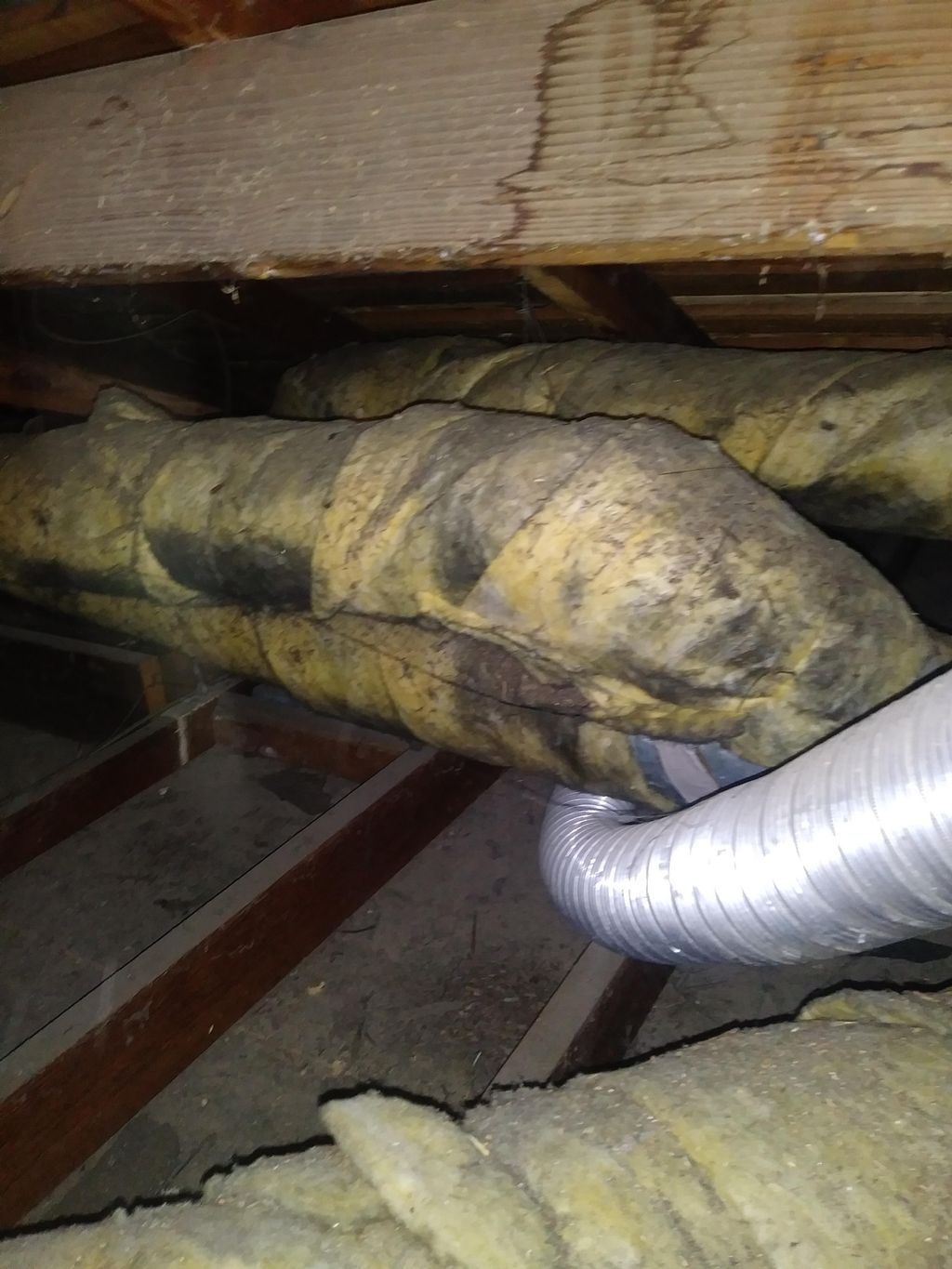 Old leaking ductwork