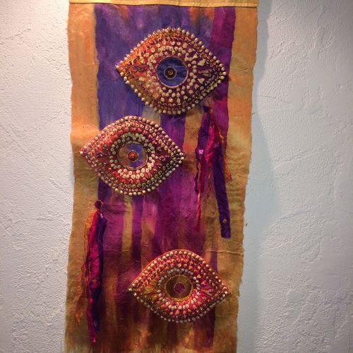 Silk fusion with beads