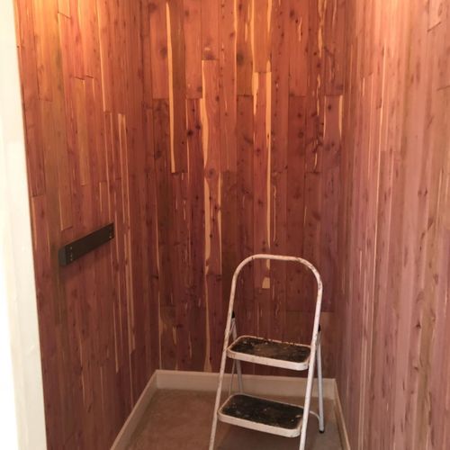 West Ashley Cedar closet install 9/2018