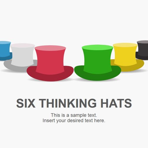 Six Thinking Hats team session.  Working through c