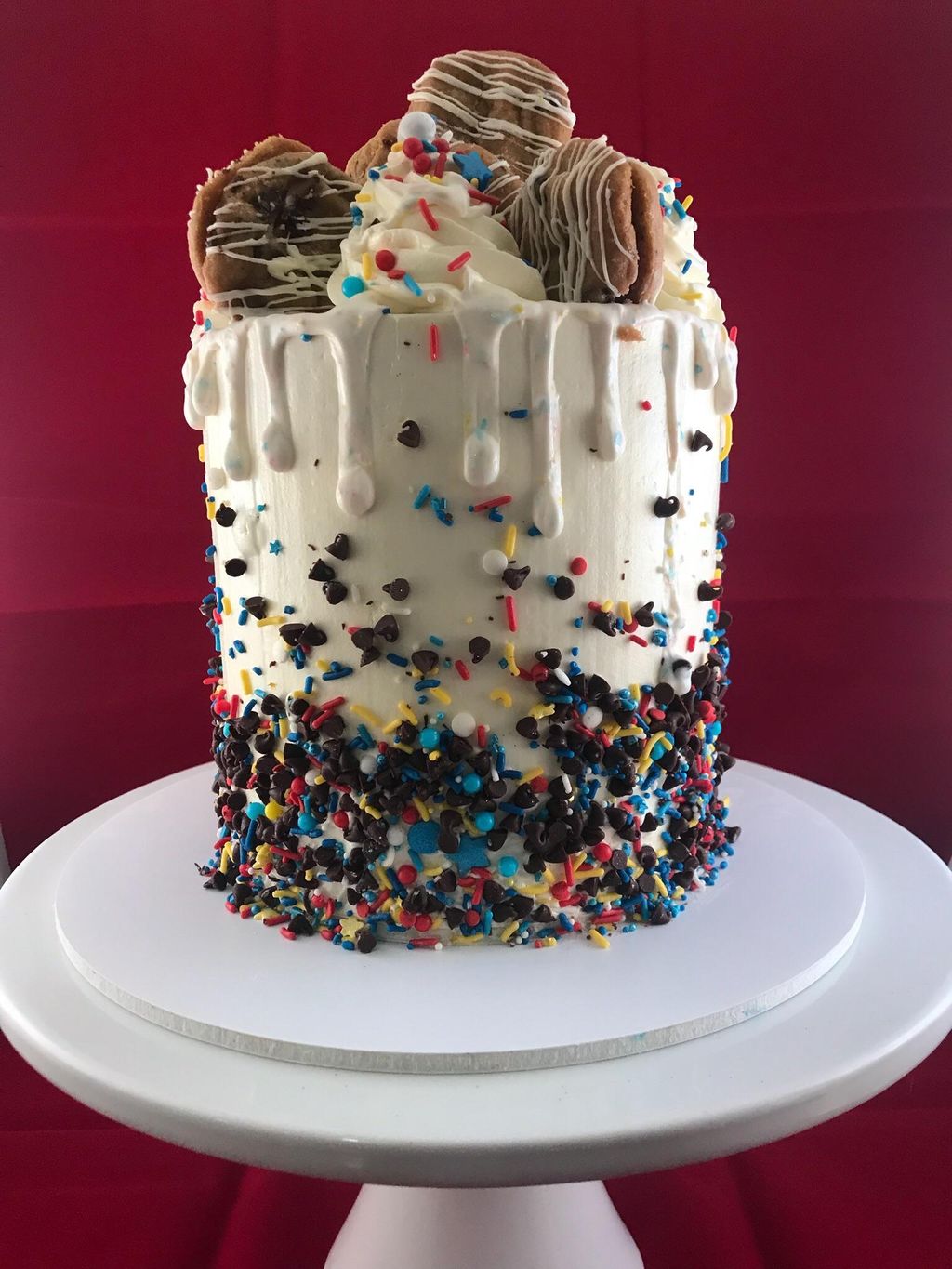 Chocolate chip cookie Celebration Cake.