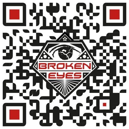 A custom QR Code for Broken Eyes that  when scanne