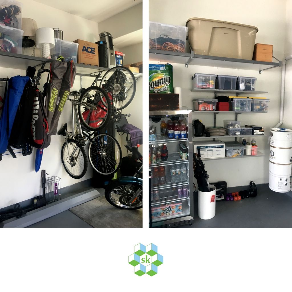 Garage organizing