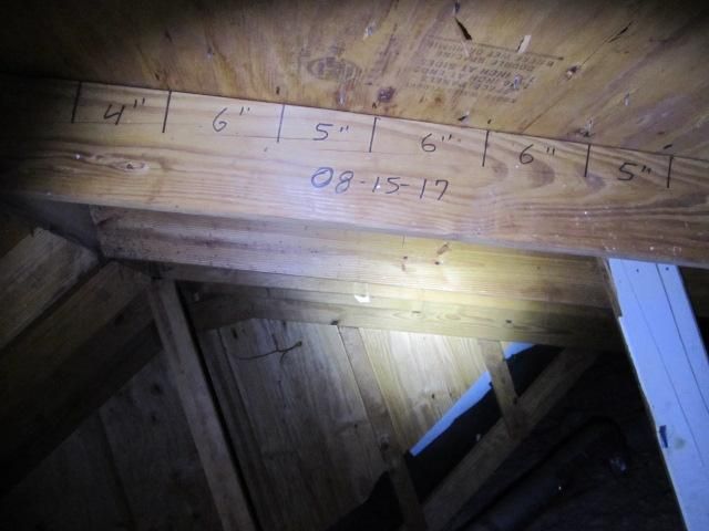 Roof deck Nail pattern