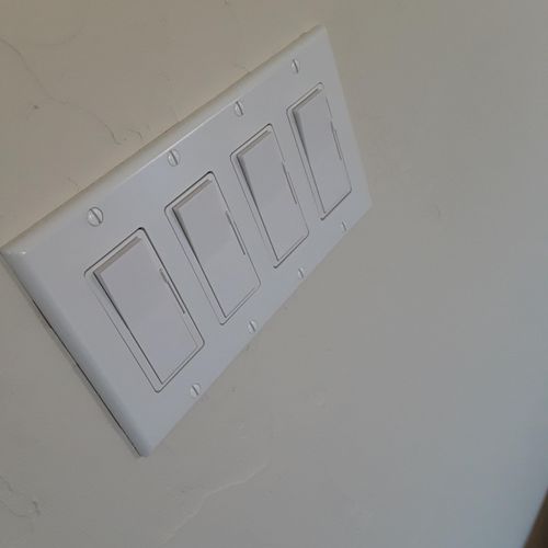 Trim- 4 dimmer switches