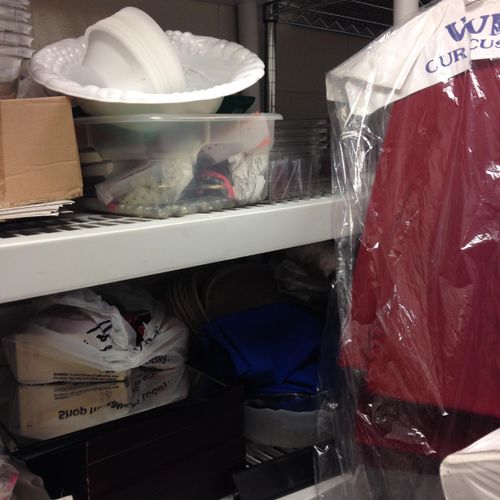 This is a catering closet, before.