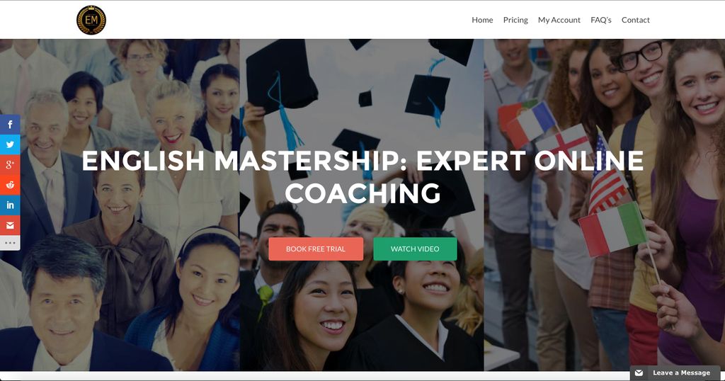 English Mastership, another responsive web design.