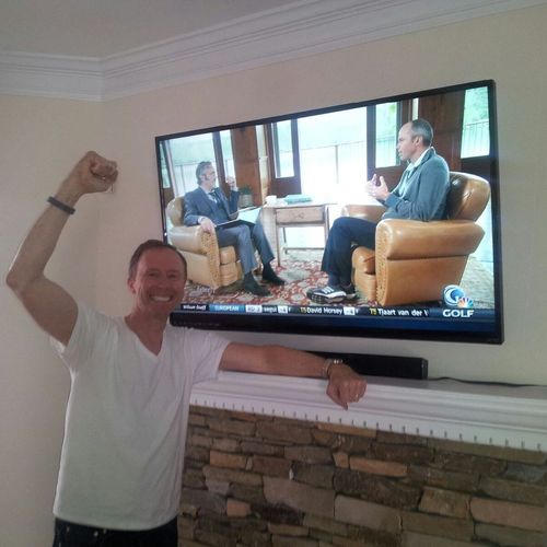 Another satisfied customer! On-the-wall TV Install