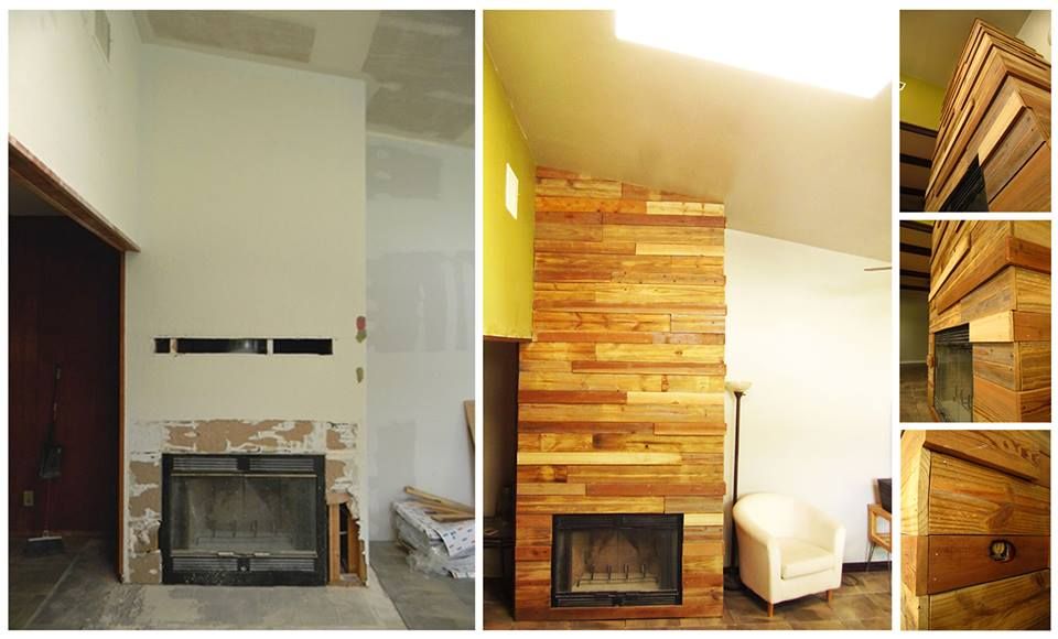 Small budget fireplace re-design