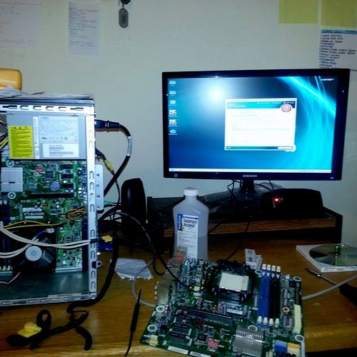 Desktop Motherboard Replacement Install and Virus 
