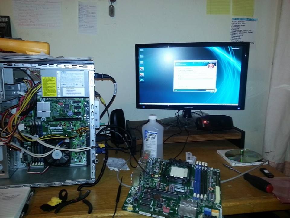 Desktop Motherboard Replacement Install and Virus 