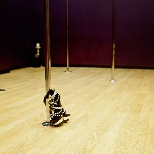 Large Studio A Pole Fitness room used for group fi