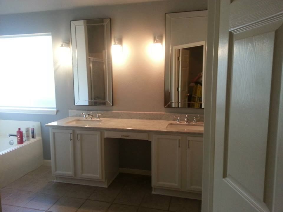 remodeled bathroom including new counter tops, mir