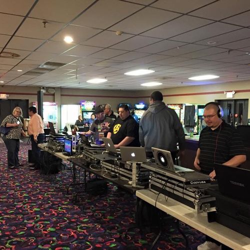 Midwest DJ's Live 8 Bowling Party 
April 2015
Raci