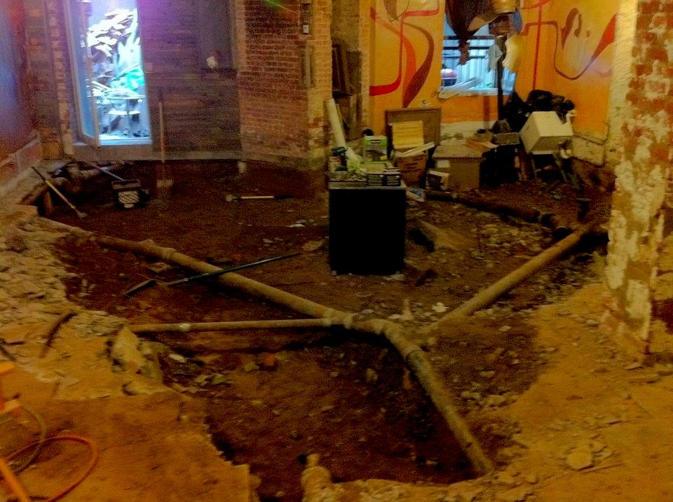 Work in Progress building a restaurant
