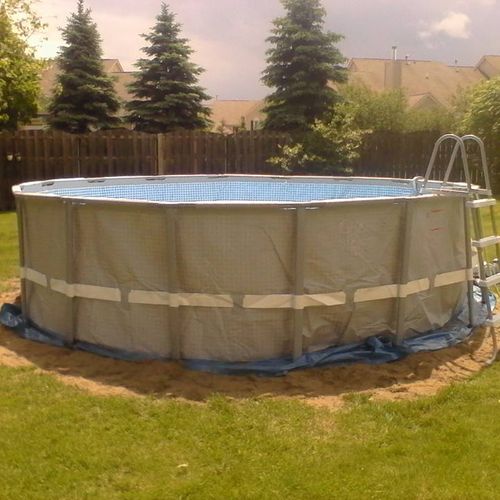 Above ground pool install and repair.