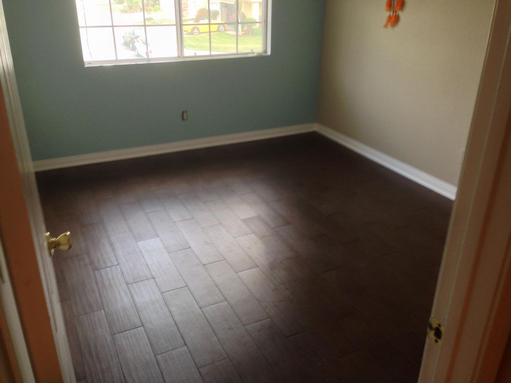 Tile floor installation