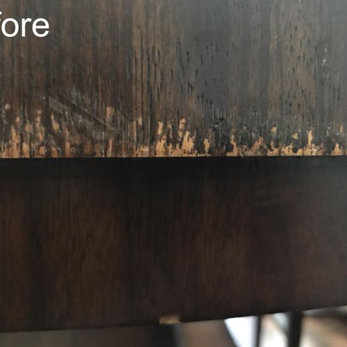 Dining table damage